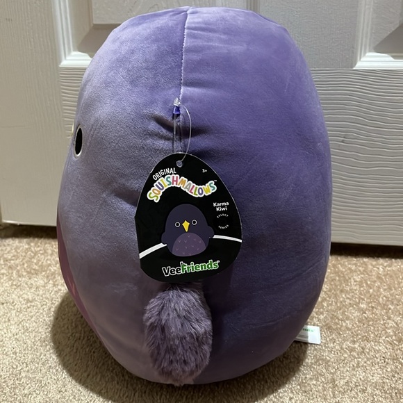 🐦Squishmallows Karma Kiwi Bird SELECT SERIES HTF Vee Friends 12” NWT - Picture 3 of 4